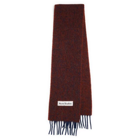 Acne Studios 'Valley' Red Alpaca Fringe Scarf Size OS - Picture 1 of 5